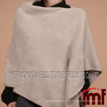 Poncho de punto y ganchillo de cachemira Suéter de punto para mujer al por mayor